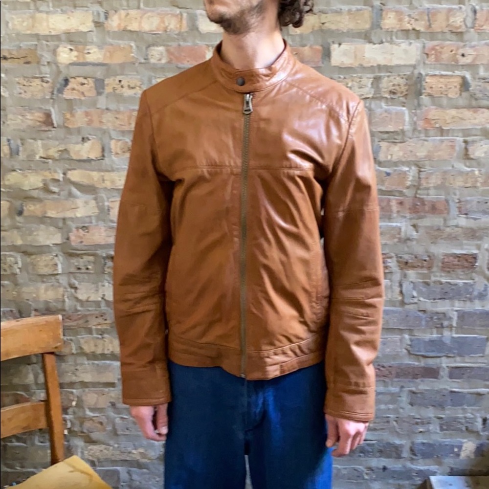 Cole Haan Goatskin Leather coat